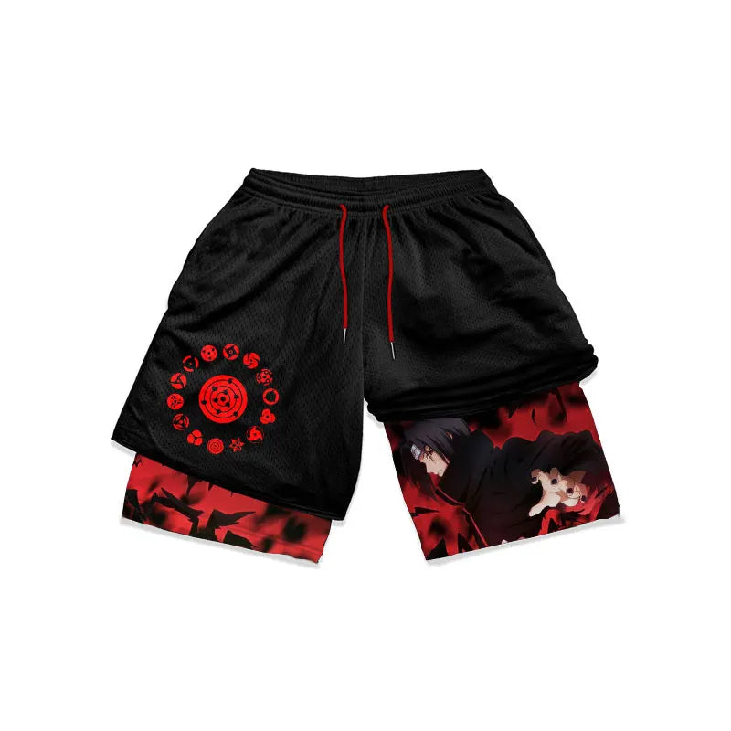 Naruto Pantaloncini Anime Palestra - Naruto - Itachi - Kakashi - Obito