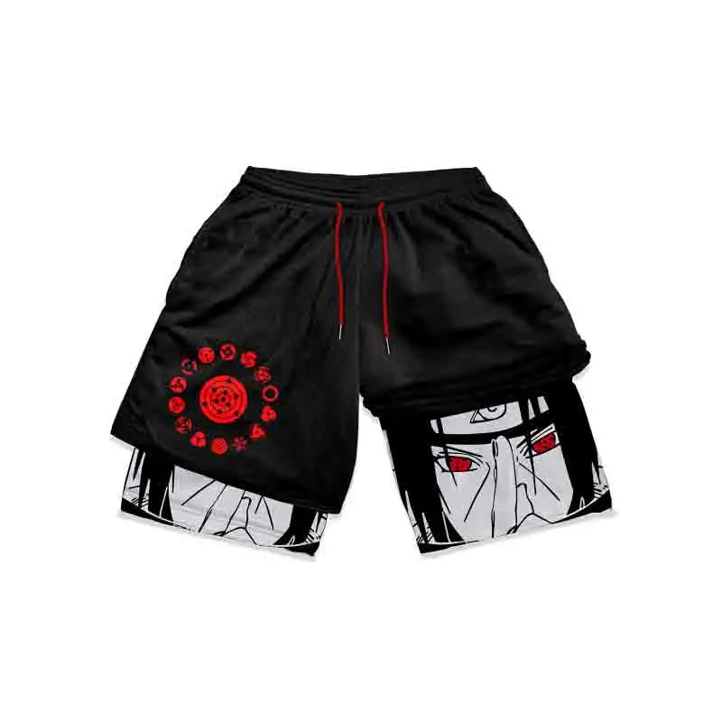 Naruto Pantaloncini Anime Palestra - Naruto - Itachi - Kakashi - Obito