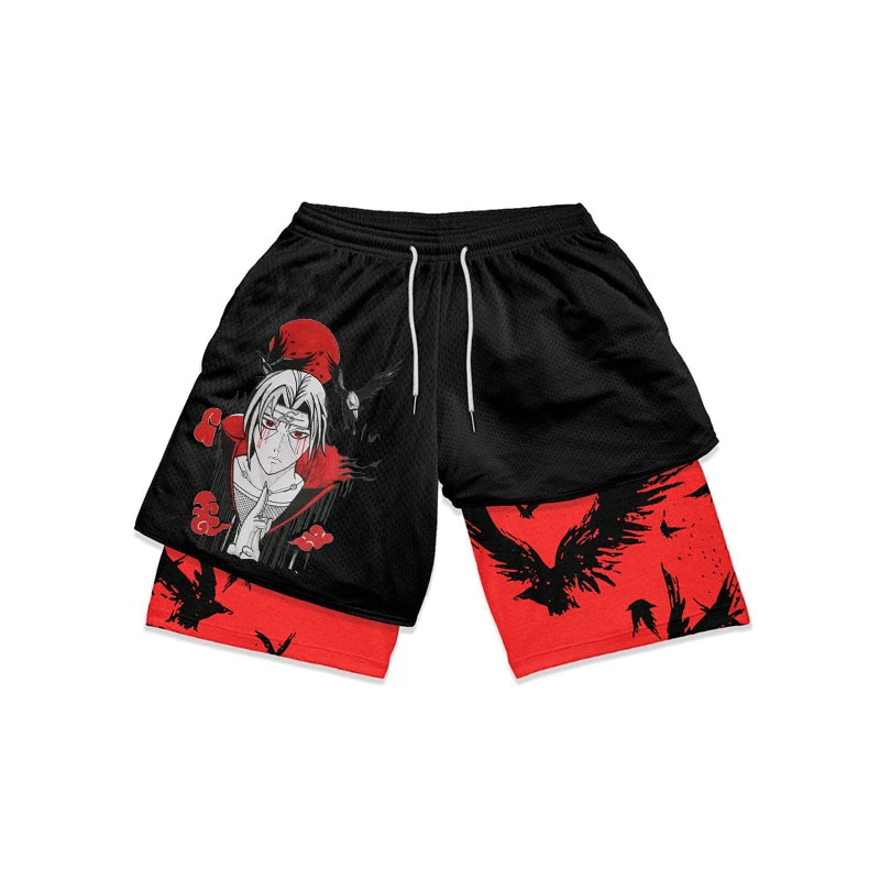 Naruto Pantaloncini Anime Palestra - Naruto - Itachi - Kakashi - Obito