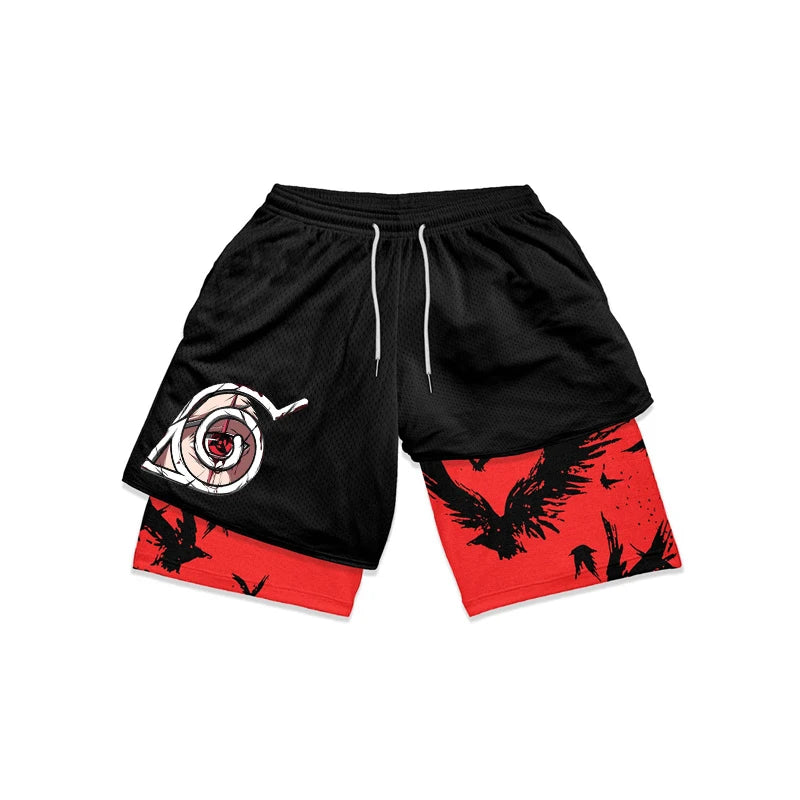 Naruto Pantaloncini Anime Palestra - Naruto - Itachi - Kakashi - Obito