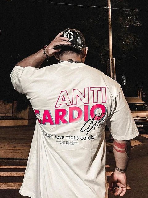 Maglietta 'Anti Cardio': Stile Rilassato per Allenamenti Intensi! - GYM Ratting