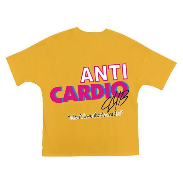 Maglietta 'Anti Cardio': Stile Rilassato per Allenamenti Intensi! - GYM Ratting